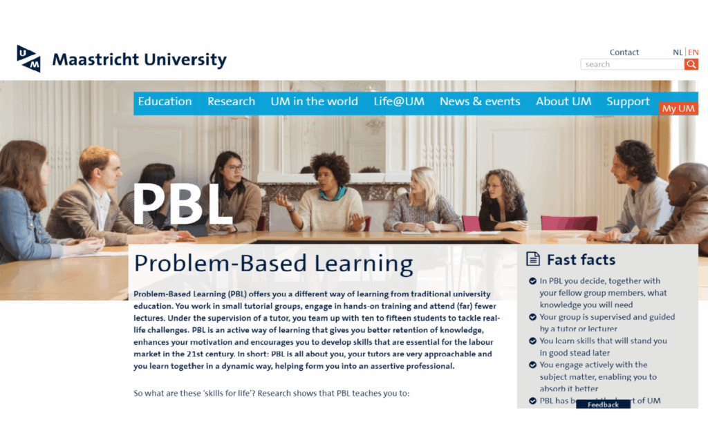 Phương pháp học PBL tại MAASTRICHT UNIVERSITY.